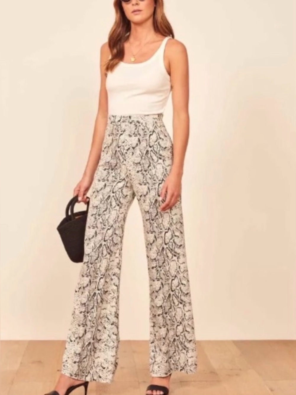 Reformation Sorrenti Wide Leg Trousers